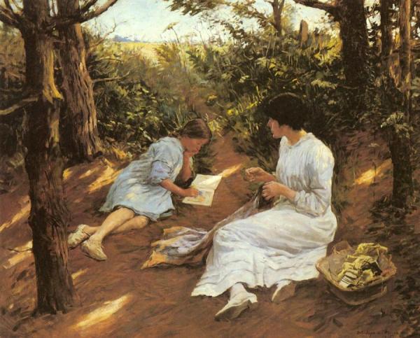 Amongst The Pines by Stanhope Alexander Forbes