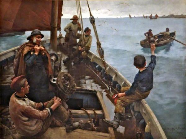 Off To The Fishing Ground by Stanhope Alexander Forbes