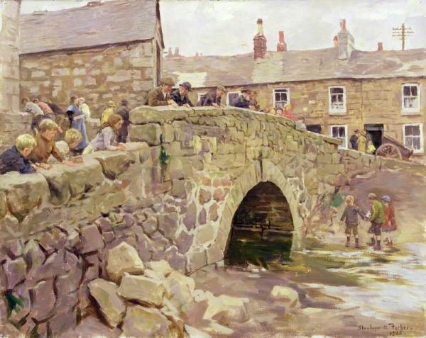 On The Bridge by Stanhope Alexander Forbes