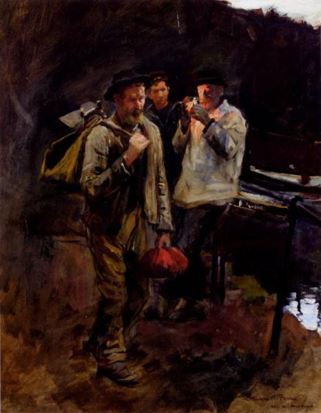 Study For Home Along by Stanhope Alexander Forbes