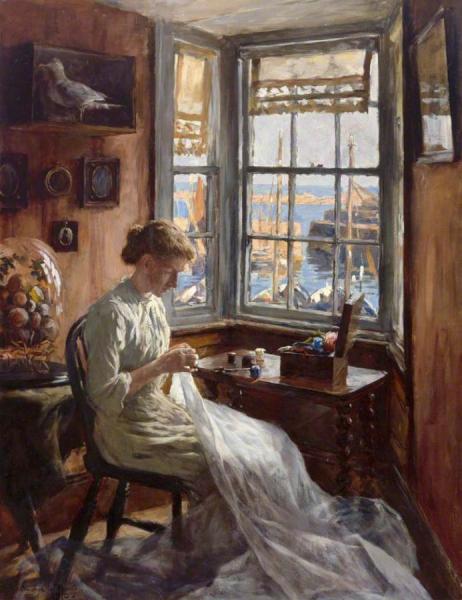 The Harbour Window by Stanhope Alexander Forbes