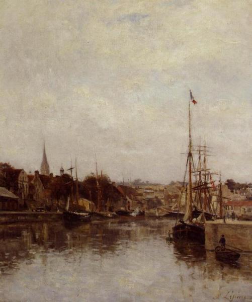 Caen, The Dock Of Saint-pierre by Stanislas Lepine