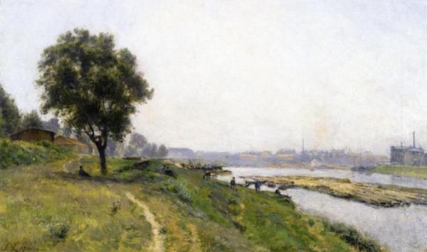 Ivry-sur-seine, The Confluence With The Marne by Stanislas Lepine