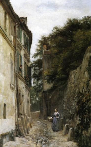 Montmartre, The Rue Saint-vincent by Stanislas Lepine