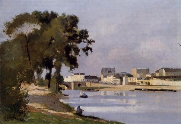 View Of The Seine by Stanislas Lepine