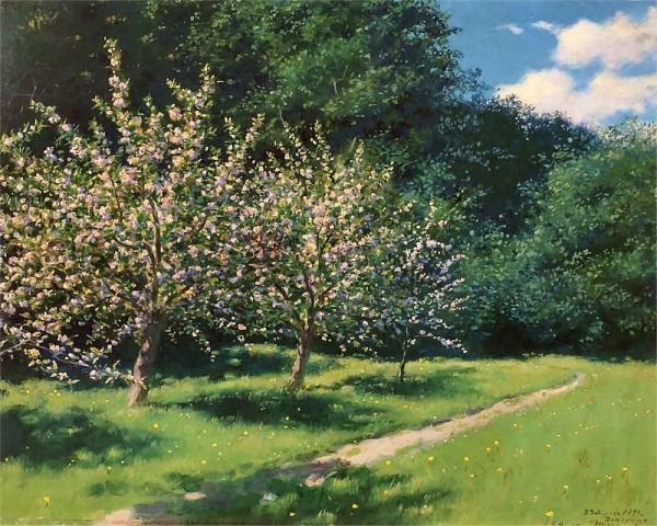 Apple Blossoms by Stanislaw Ignacy Witkiewicz
