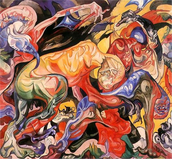 Chopping Wood by Stanislaw Ignacy Witkiewicz