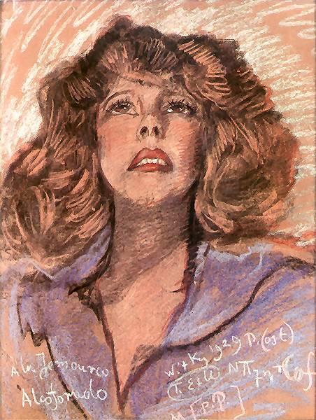 Portrait Of A Woman by Stanislaw Ignacy Witkiewicz