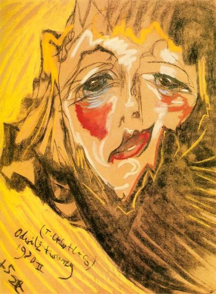 Portrait Of Nena Stachurska by Stanislaw Ignacy Witkiewicz