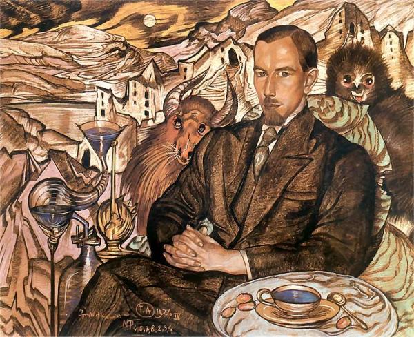 Portrait Of Wlodzimierz Nawrocki by Stanislaw Ignacy Witkiewicz