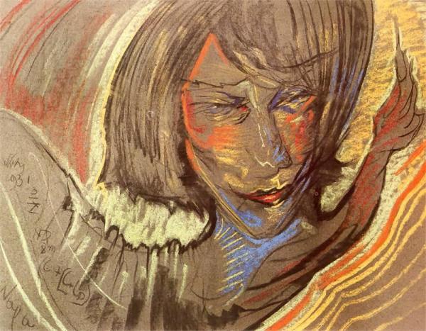 Portrait Of Zofia Jagodowska by Stanislaw Ignacy Witkiewicz Oil Painting Reproductions