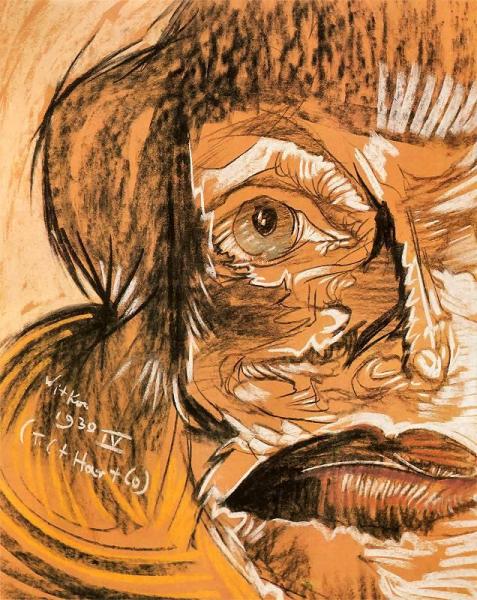 Portrait Of Zofia Krzeptowska by Stanislaw Ignacy Witkiewicz