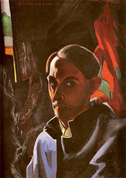 Self-portrait by Stanislaw Ignacy Witkiewicz
