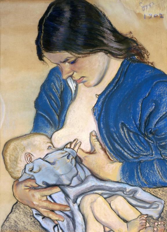 Motherhood, 1902 by Stanislaw Wyspianski