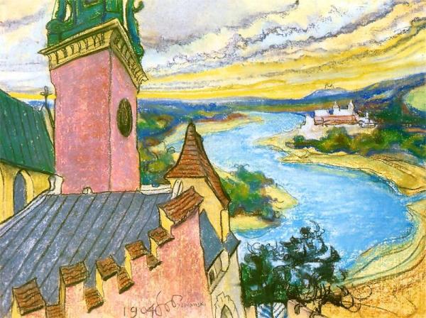 Bend Of The Vistula by Stanislaw Wyspianski