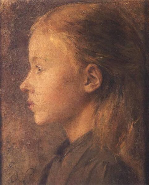 Head Of A Girl by Stanislaw Wyspianski