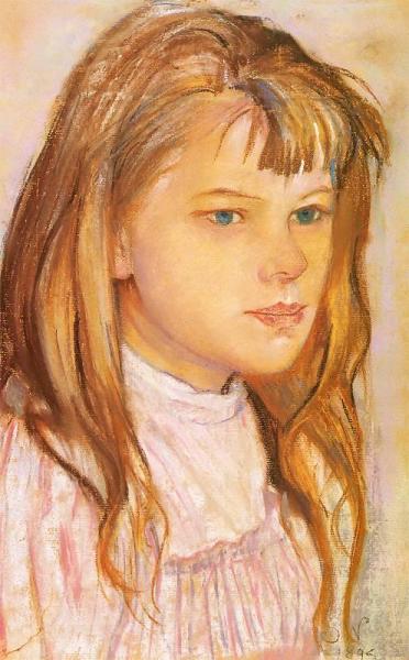 Head Of A Girl by Stanislaw Wyspianski