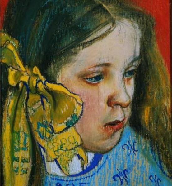 Head Of A Girl by Stanislaw Wyspianski