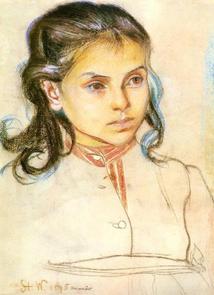 Head Of A Girl by Stanislaw Wyspianski