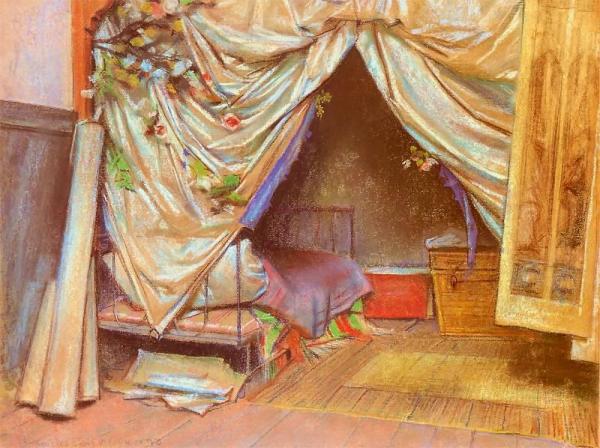 Inside The Artist's Studio In Paris by Stanislaw Wyspianski