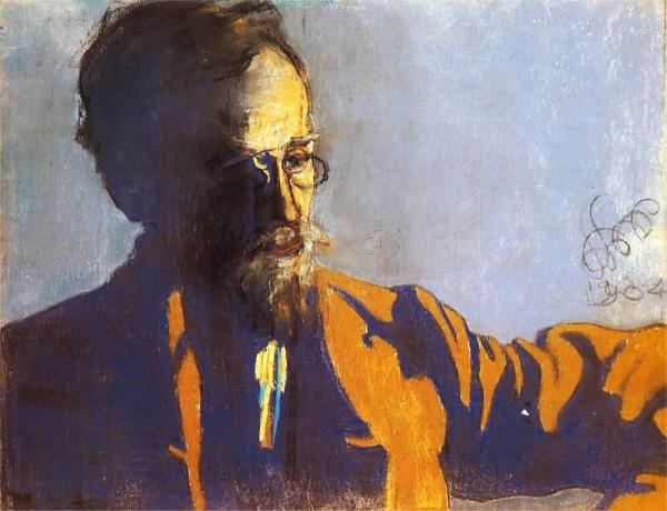 Portrait Of Adam Chmiel by Stanislaw Wyspianski