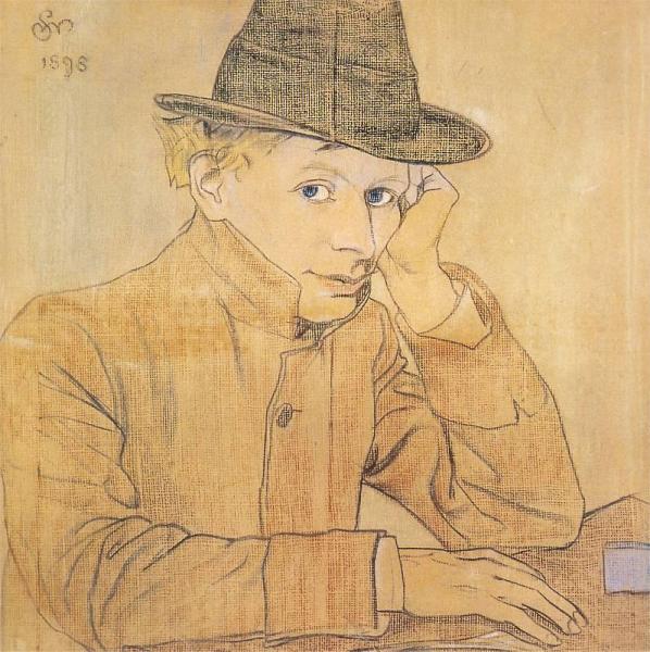 Portrait Of Adolf Nowaczynski by Stanislaw Wyspianski