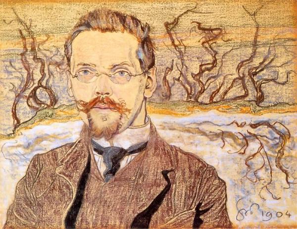 Portrait Of Franciszk Krzysztalowicz by Stanislaw Wyspianski