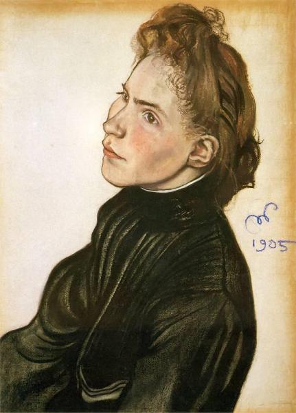 Portrait Of Helena Propper-bornet by Stanislaw Wyspianski