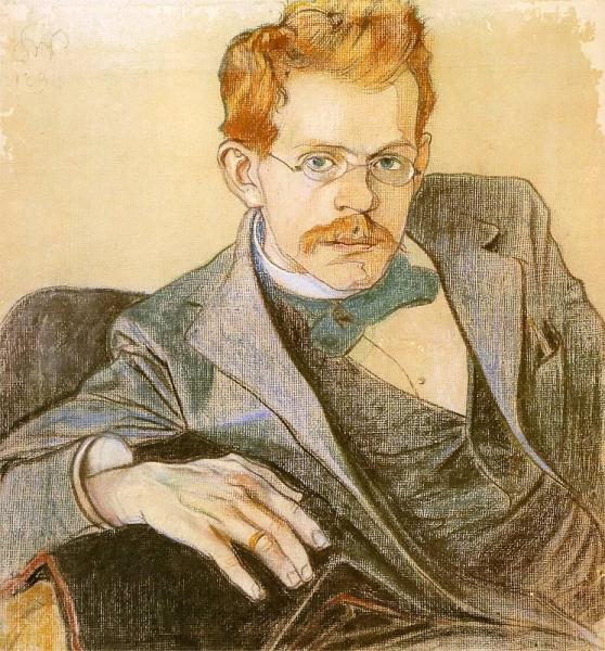 Portrait Of Jozef Mehoffer by Stanislaw Wyspianski