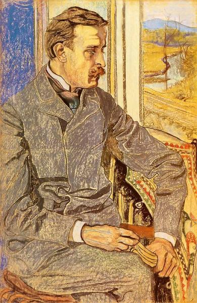 Portrait Of Julian Pagaczewski by Stanislaw Wyspianski