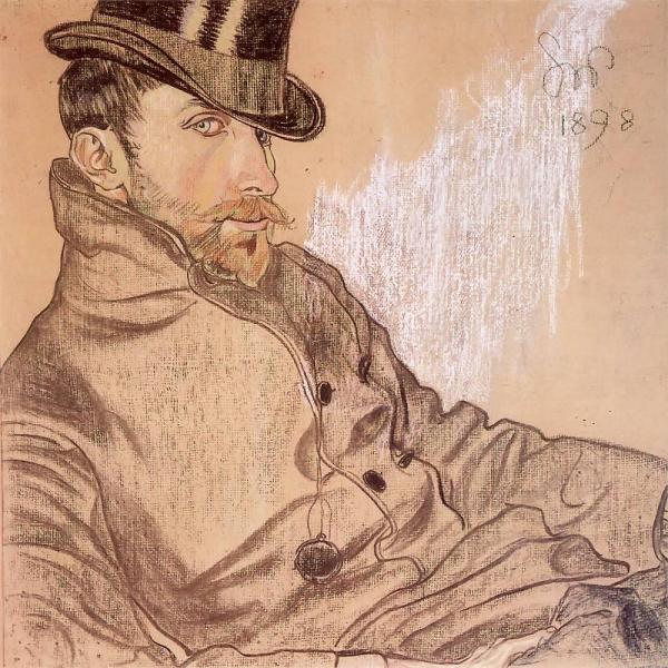 Portrait Of Kazimierz Lewandowski by Stanislaw Wyspianski