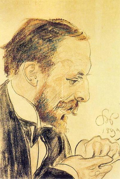 Portrait Of Konrad Rakowski by Stanislaw Wyspianski