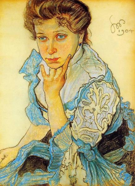 Portrait Of Leonowa Sternbachowa by Stanislaw Wyspianski