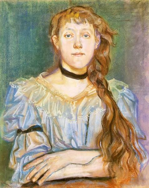 Portrait Of Maria Waskowska by Stanislaw Wyspianski