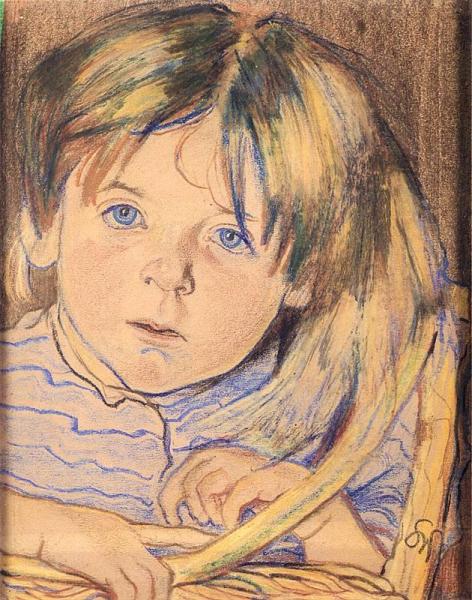 Portrait Of Mietek by Stanislaw Wyspianski