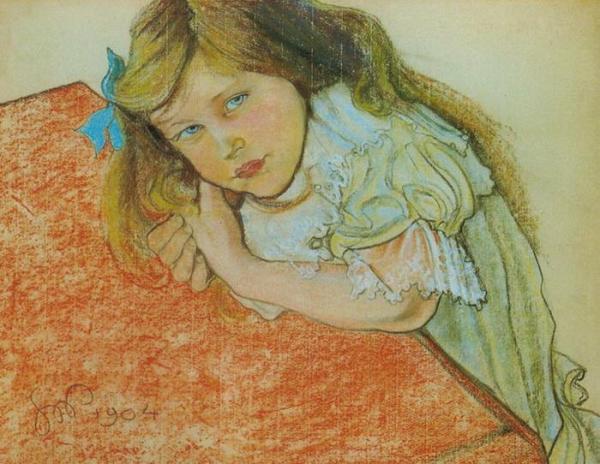 Portrait Of Miss Sternbachowna by Stanislaw Wyspianski