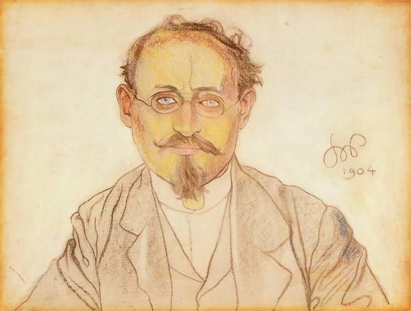 Portrait Of Wilhelm Feldman by Stanislaw Wyspianski