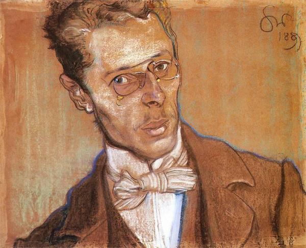 Portrait Of Wincent Parvi by Stanislaw Wyspianski