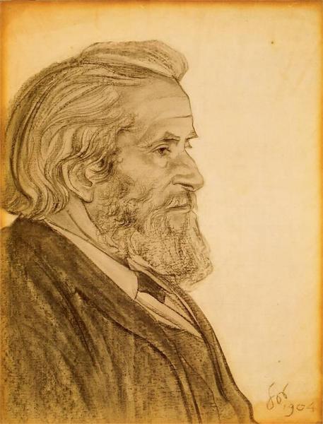 Portrait Of Wladyslaw Mickiewicz by Stanislaw Wyspianski