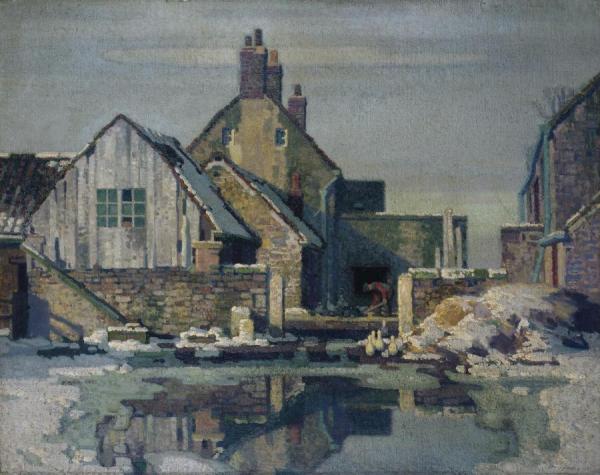 Gateford Farm In Snow,1955 by Stanley Royle