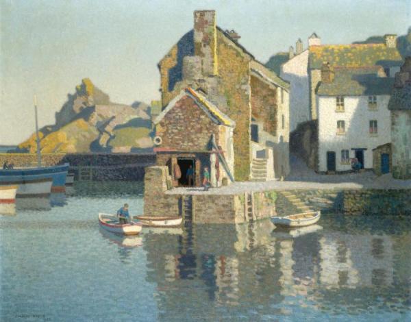 Polperro Harbour, Cornwall by Stanley Royle Oil Painting Reproductions