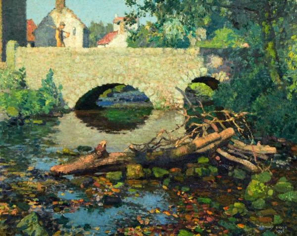 River Roche At Stowe by Stanley Royle Oil Painting Reproductions
