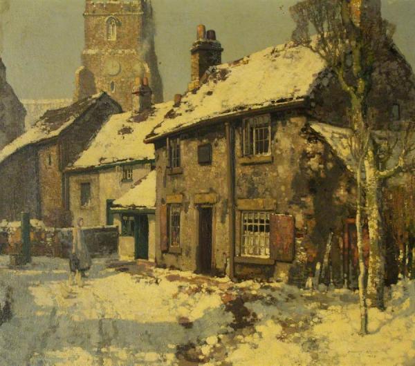 Village Street, Winter by Stanley Royle