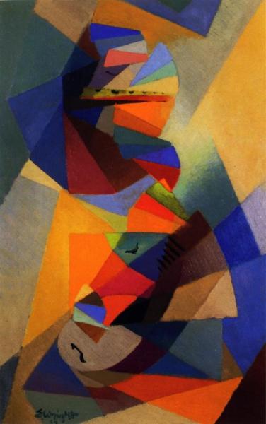 Deux Musiciennes by Stanton Macdonald-wright
