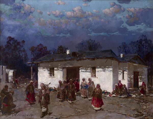 Rural Scene At Twilight by Stepan Kolesnikov