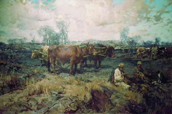The Plough Field by Stepan Kolesnikov
