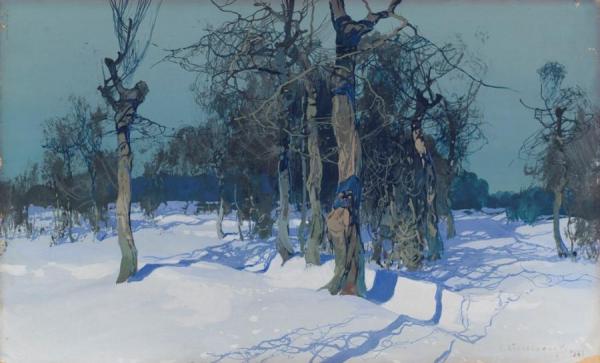 Stepan Kolesnikov Winter Scene
