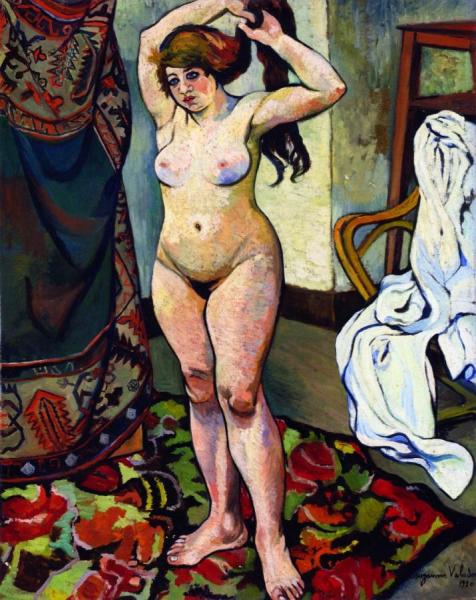 Gilbert, Nude Fixing Her Hair by Suzanne Valadon Oil Painting Reproductions