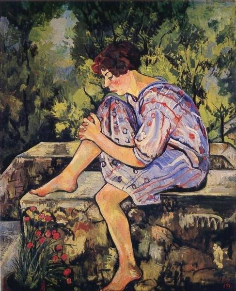 Jeune Femme Assise by Suzanne Valadon