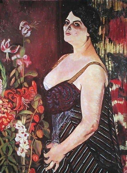 Portrait Of Madame Coquiot by Suzanne Valadon